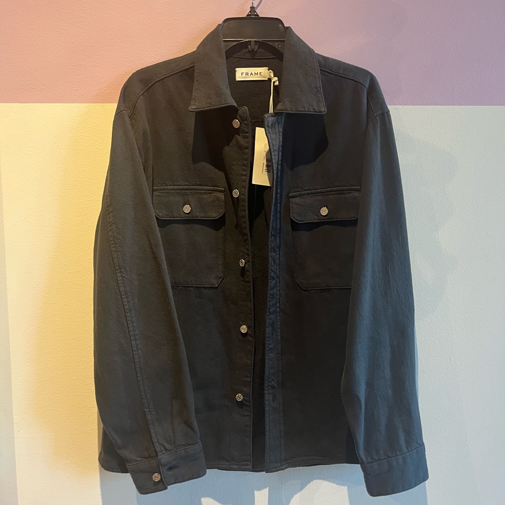 Frame Terry Denim Shirt Jacket